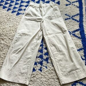 JCrew wide leg pant in cream